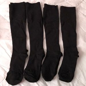 Compression Socks - 4 pairs - black